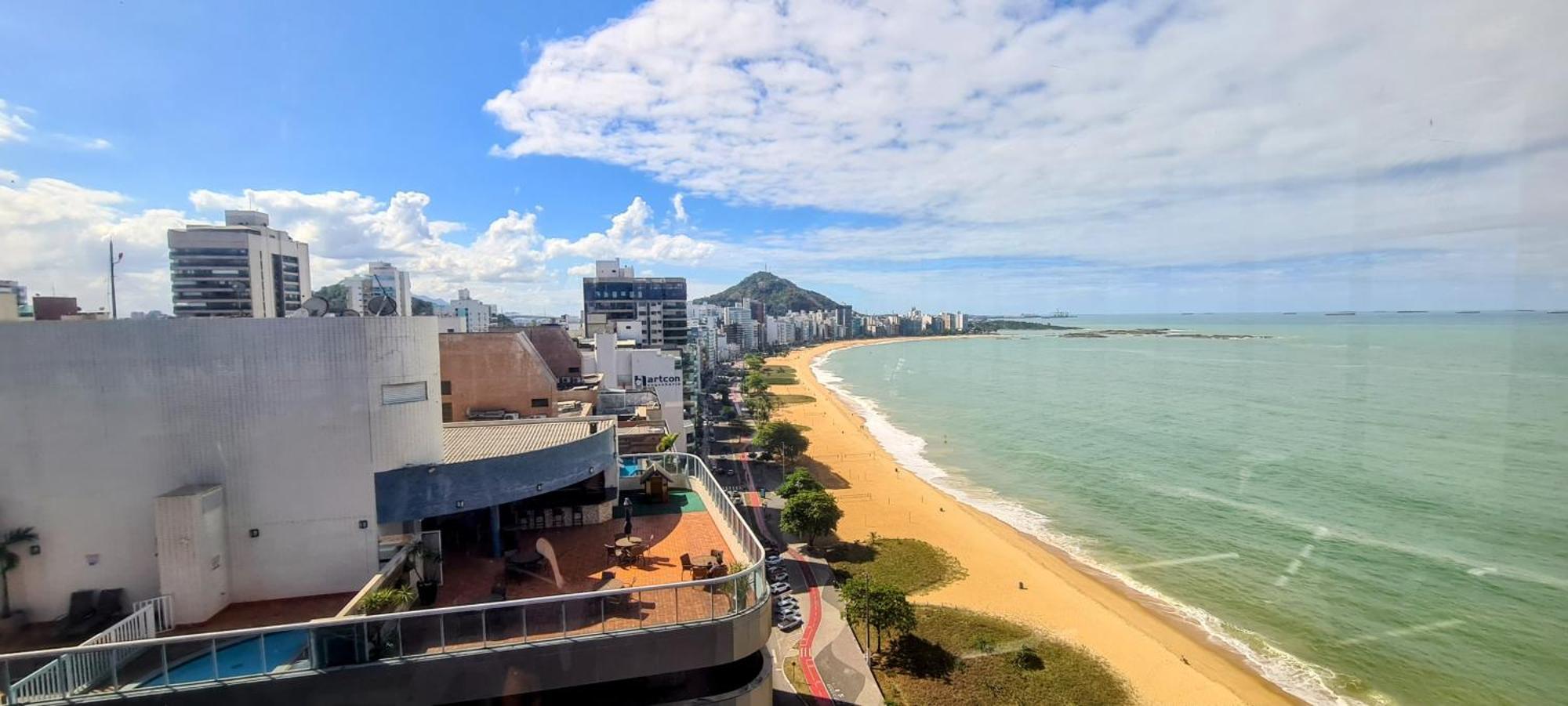 Flat Pasárgada 812, Free Bikes, pé na praia Vila Velha  Exterior foto