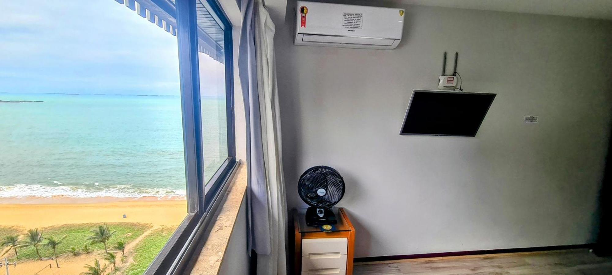 Flat Pasárgada 812, Free Bikes, pé na praia Vila Velha  Exterior foto
