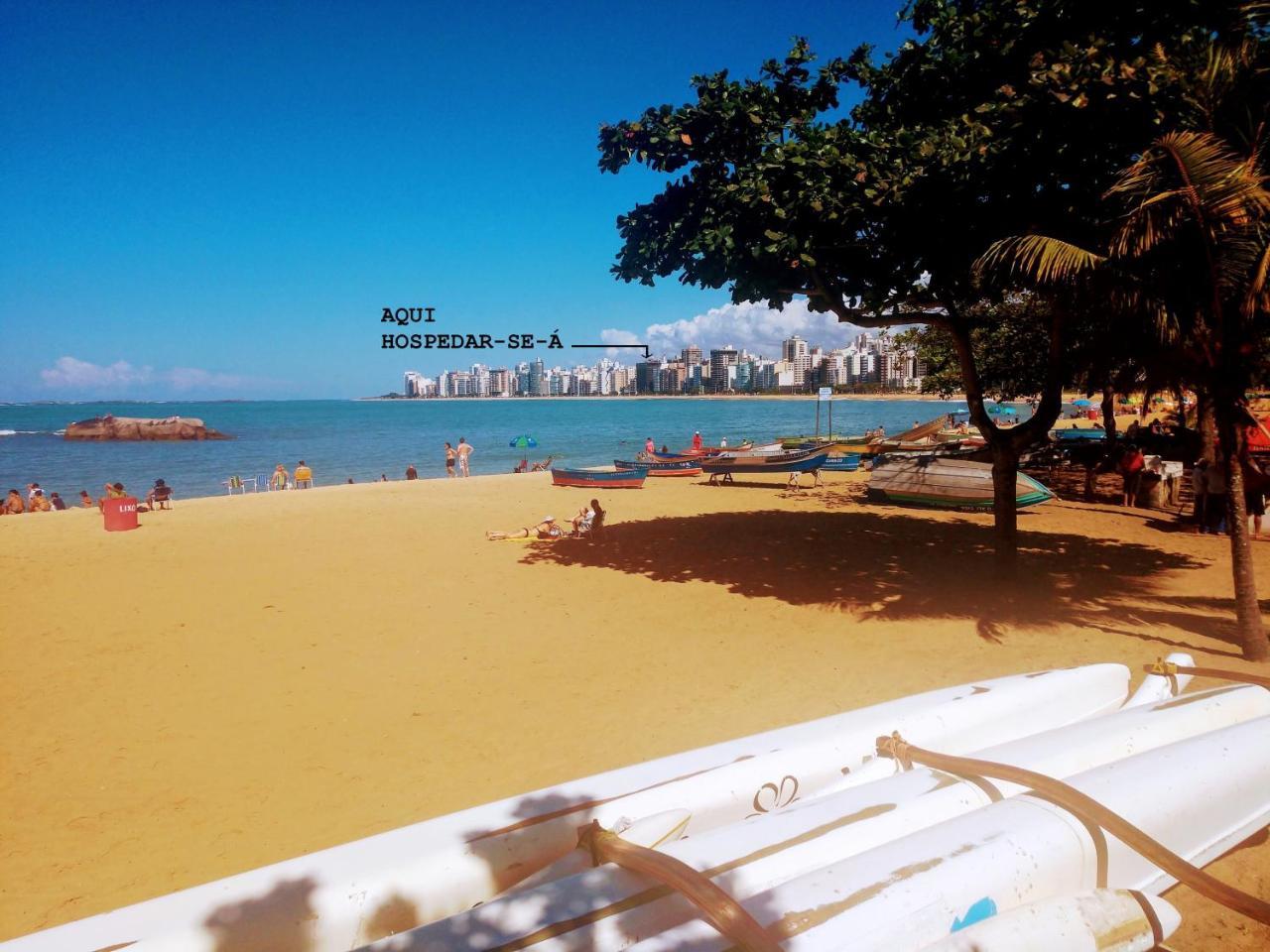 Flat Pasárgada 812, Free Bikes, pé na praia Vila Velha  Exterior foto